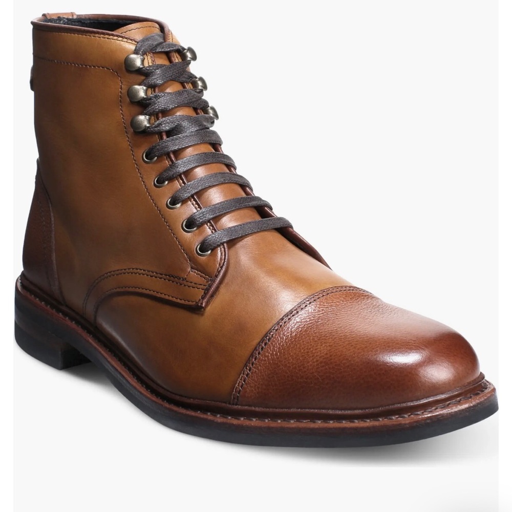 Allen Edmonds Landon Lace-Up Cap Toe Boot 9 1/3 3E